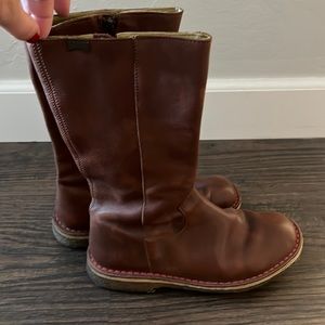 Campers brown leather boots
